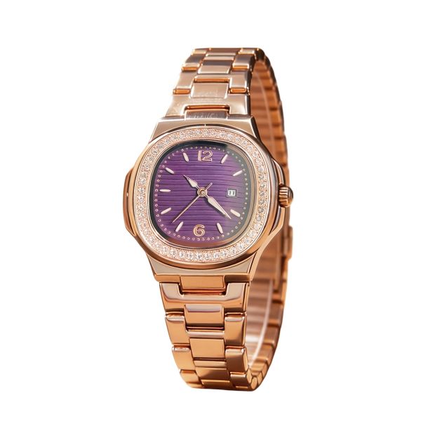 Ladies Watch Gold Watch Trendy Rhinestone Classic Quartz Watch