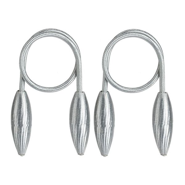 Matoc Twist Wrap Curtain Tieback - Silver