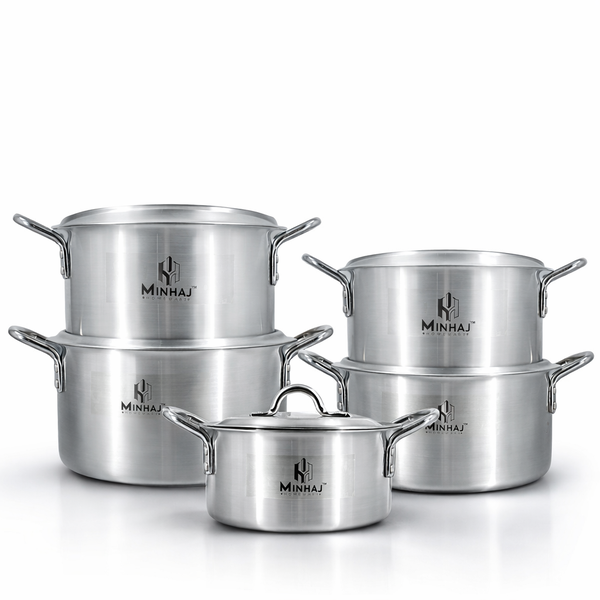 Minhaj Homeware - 10pieces Aluminium Super Set 2-6