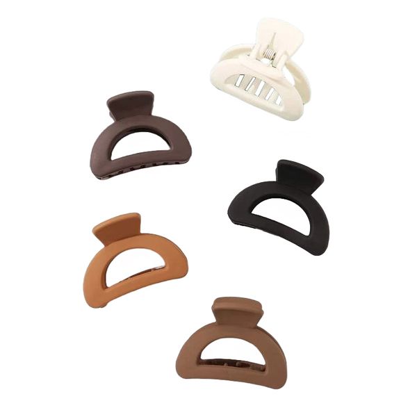 Semi-Circle Design Hair Claws 5 Piece