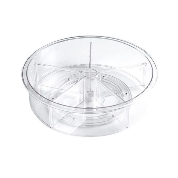 Divided Storage Rack Rotatable Turntable -30cm