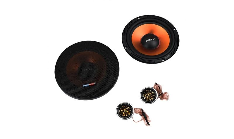 Car Speaker Mid-Range 6.5? 150W RMS (Black/Orange)