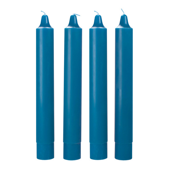 Dinner Candles - Blue - 4 Pack