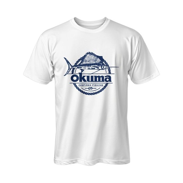Okuma Fishing T-Shirt Sailfish - White