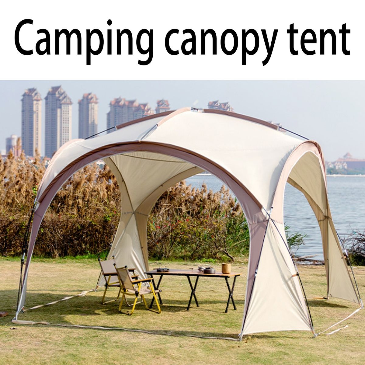 Zipper Dome Canopy Tent Waterproof Outdoor Vault Tent for Many
