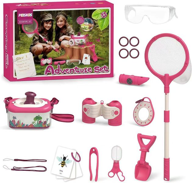 PEISKOS Outdoor Camping Hiking Tools Exploration Adventure Kit Toys for Kid