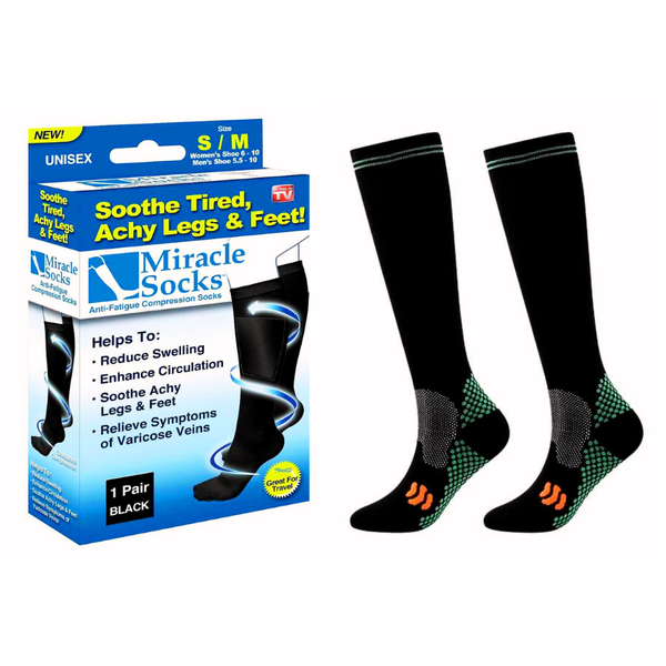 Mirracle Socks - Anti-Fatigue Compression Socks - Sports And Fitness
