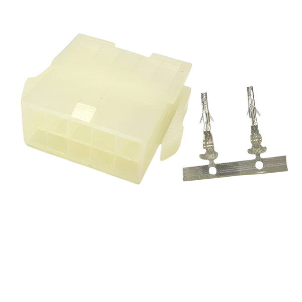 XY141-10M: 4.2mm, 10-Way Square Male Connector w/ Release-Lock, 5A-250VAC