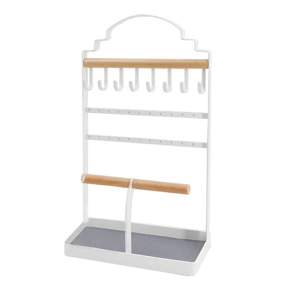 Creative 8 Hooks 24 Earring Holes Jewelry Stand