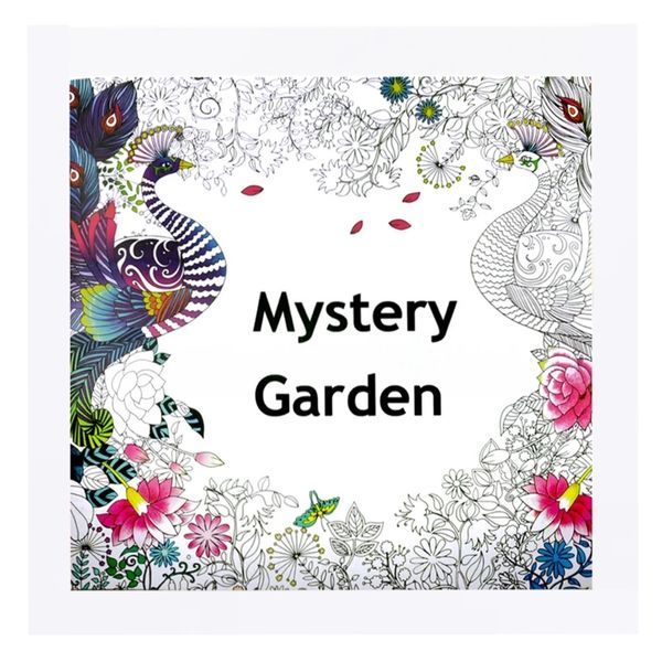 24-Page Mystery Garden Mandala Colouring Book - Beginner-Friendly!