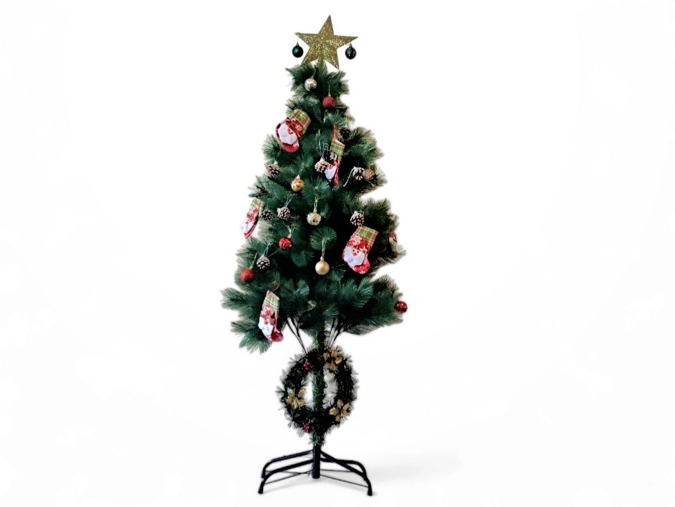 Pre-Decorated Christmas Tree - All-in-One Festive Package