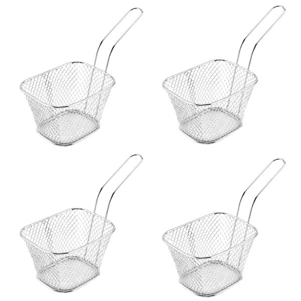 Stainless Steel Chips/Fries Basket - 4 Pack