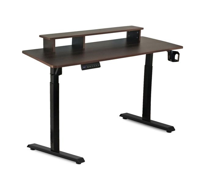 WorkNest Height Adjustable Desk - Walnut - Fine Living