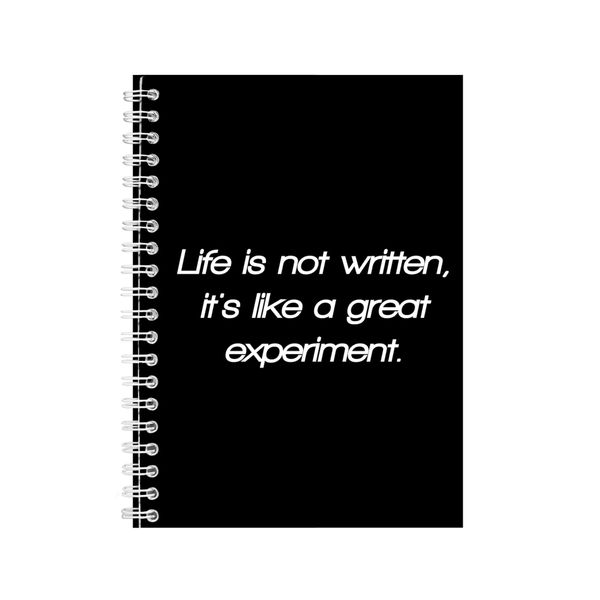 Life A5 Notebook Spiral Lined Motivational Sayings Graphic Notepad Gift 159