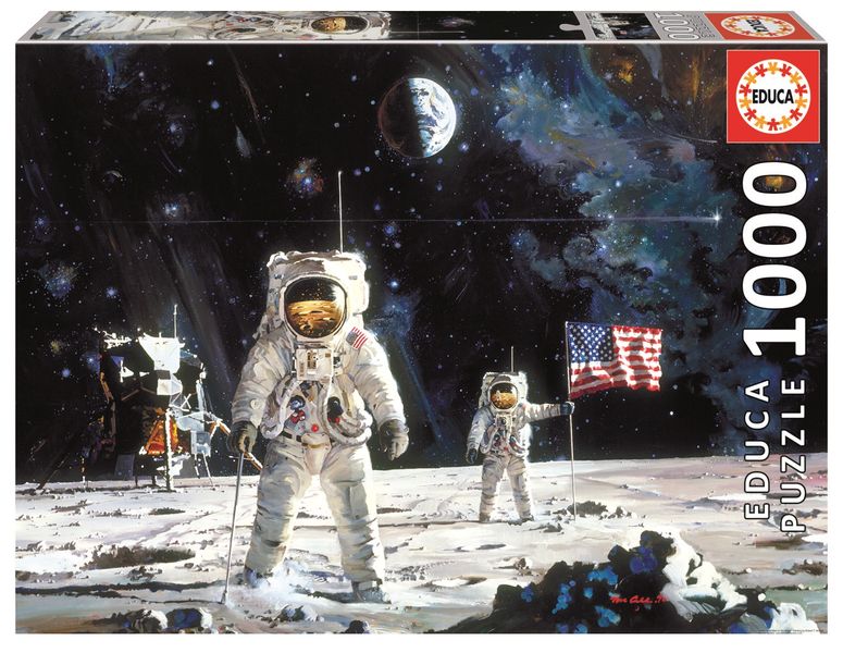 Educa First Men On The Moon, Robert Mccall Puzzle - 1x1000 Piece