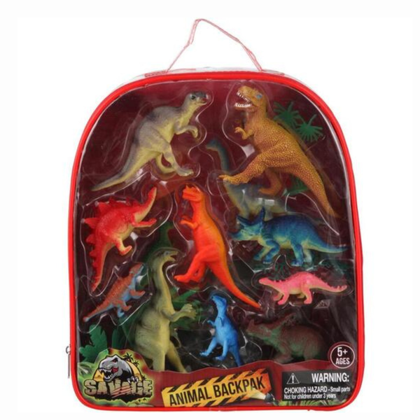 Kids Dinosaur Animals In Back Pack