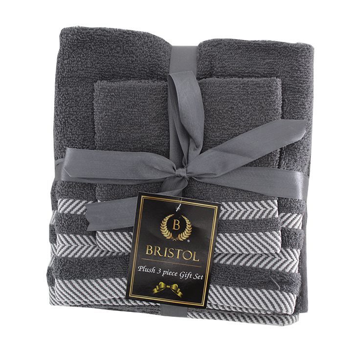 3 Piece Towel Set Bath Towel, Hand Towel and Face Cloth 100 Cotton