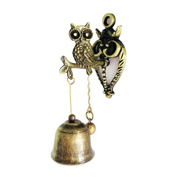 Home Garden Decor Magnetic DoorBell Owl Ornament