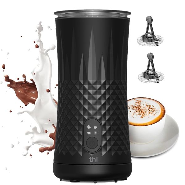 thl 4-in-1 Milk Frother &amp; Steamer, Automatic Warm and Cold Foam Maker