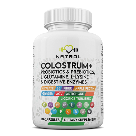 Colostrum + Probiotics & Prebiotics, L-glutamine, L-lysine Image