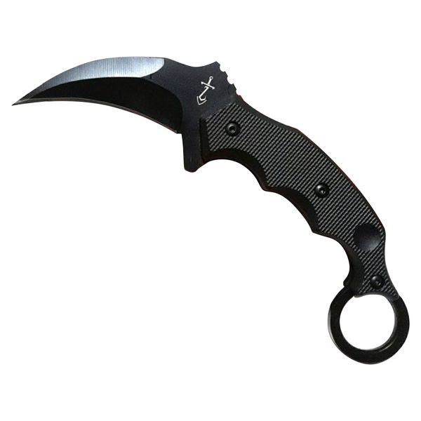 Tactical Survival Karambit Knife - 20cm Black