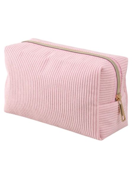 1 Piece - Minimalist Design Pencil Case With Secure Zipper Closure - White