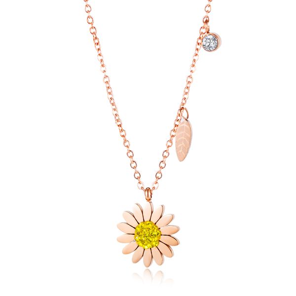 Delicate Daisy Pendant Necklace (NL-GX1648)
