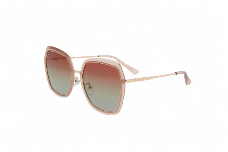 YITUO Women Rose Gold Stainless Steel Polarised Sunglasses 2027