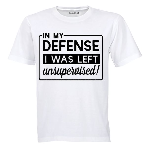 I was Left Unsupervised!! - Kids T-Shirt - White