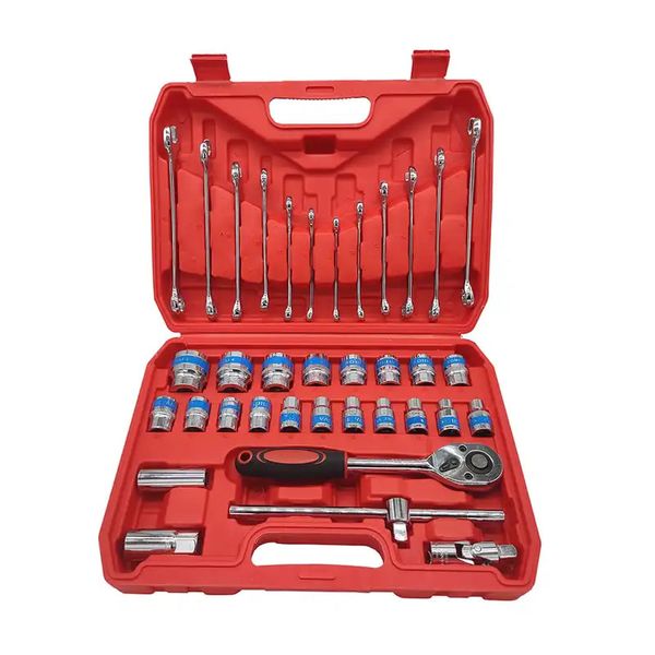1/2" Universal 37 Piece Socket and Wrench Set