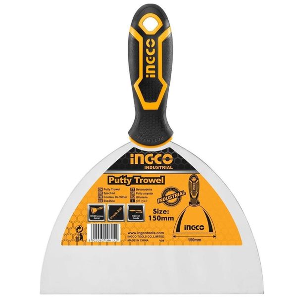 Ingco - Putty Knife - 150mm - Stainless Steel Blade