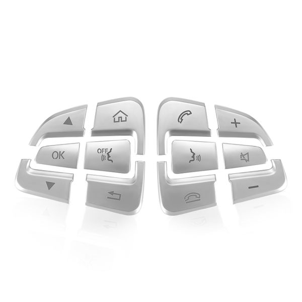 12Pieces Car Styling Steering Wheel Button Covers Trim Stickers