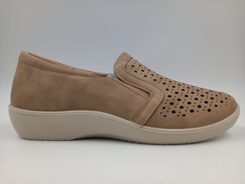 Foot Flex Women Taupe - Ladies Wedge Heel