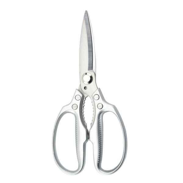 Multipurpose Kitchen Shears, Stainless Steel Kitchen Scissors - Silver