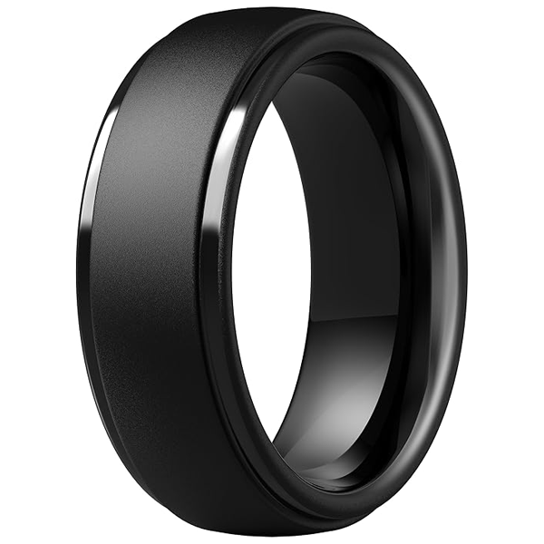 Rings Attract Men Black Silicone Bands Ring -