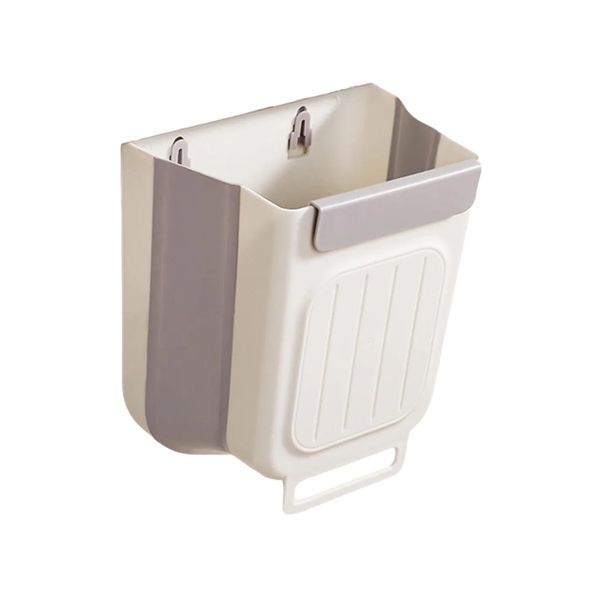 Silicone Collapsible Kitchen Cabinet Hanging Bin Garbage Bin - 6 Liters