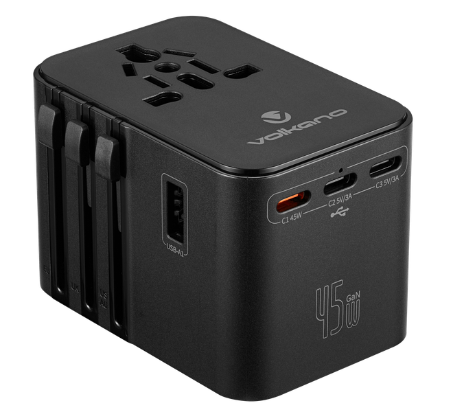 Volkano Jetsetter series 45W PD Universal Travel Adaptor