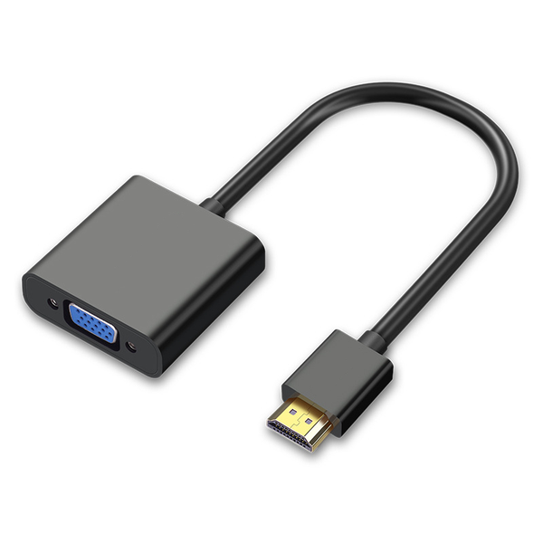 HDMI to VGA Converter with Audio, Power Supply, High-Definition Adapter