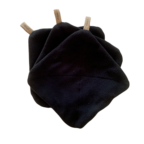 Pack of 3 Black Eco Friendly Micro Fleece 18cm Face Cloths