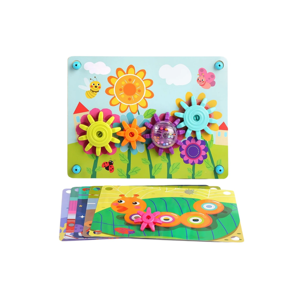 Magical Gear Toy, Spinning Gears, Visual, Fine-Motor, Hand-Eye Coordination