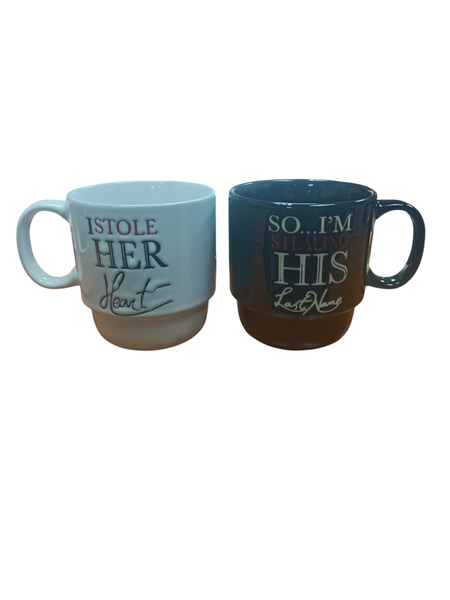 I Stole Her Heart" Couple's Mug Set