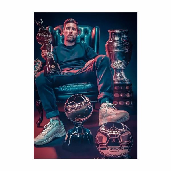 Lionel Messi Trophies - A1 Poster