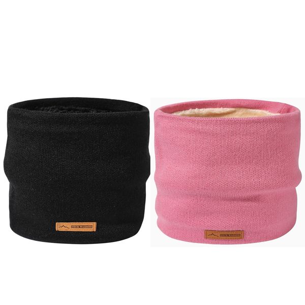 Winter Tube Scarf Men's Ski Scarf Men Women Gifts Neck Warmer - 2 Piece