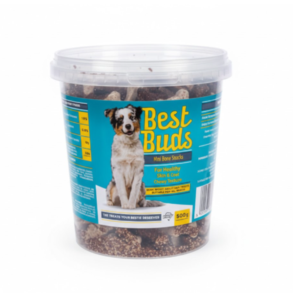 Mini Bone Mix Snacks for Dogs - 500g Tub
