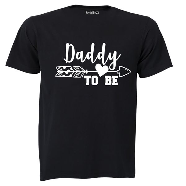 Daddy to Be - Arrow - Mens T-Shirt - White