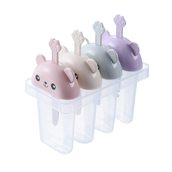 Set of 4 Bear Themed Ice Cream and Popsicle Mould