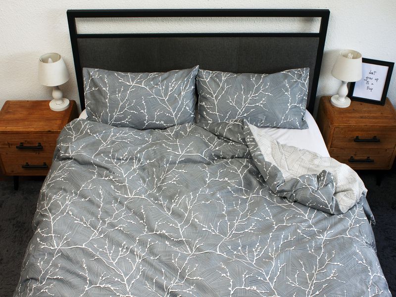Humble Saffa - 100% Cotton Percale Duvet Cover - Midnight Forest