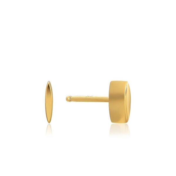 Ania Haie Gold Square Stud Earrings image