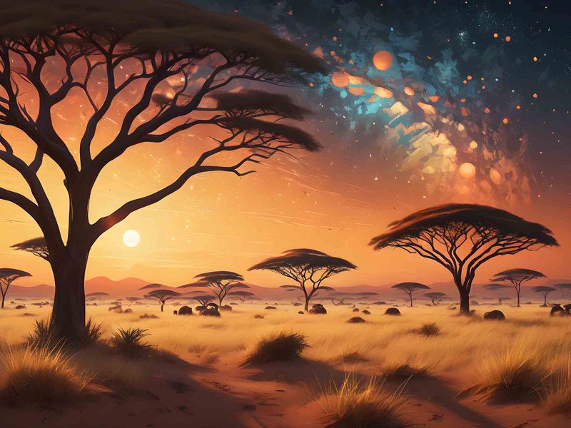 0322 A Tranquil sunset Canvas Wall Art1 3