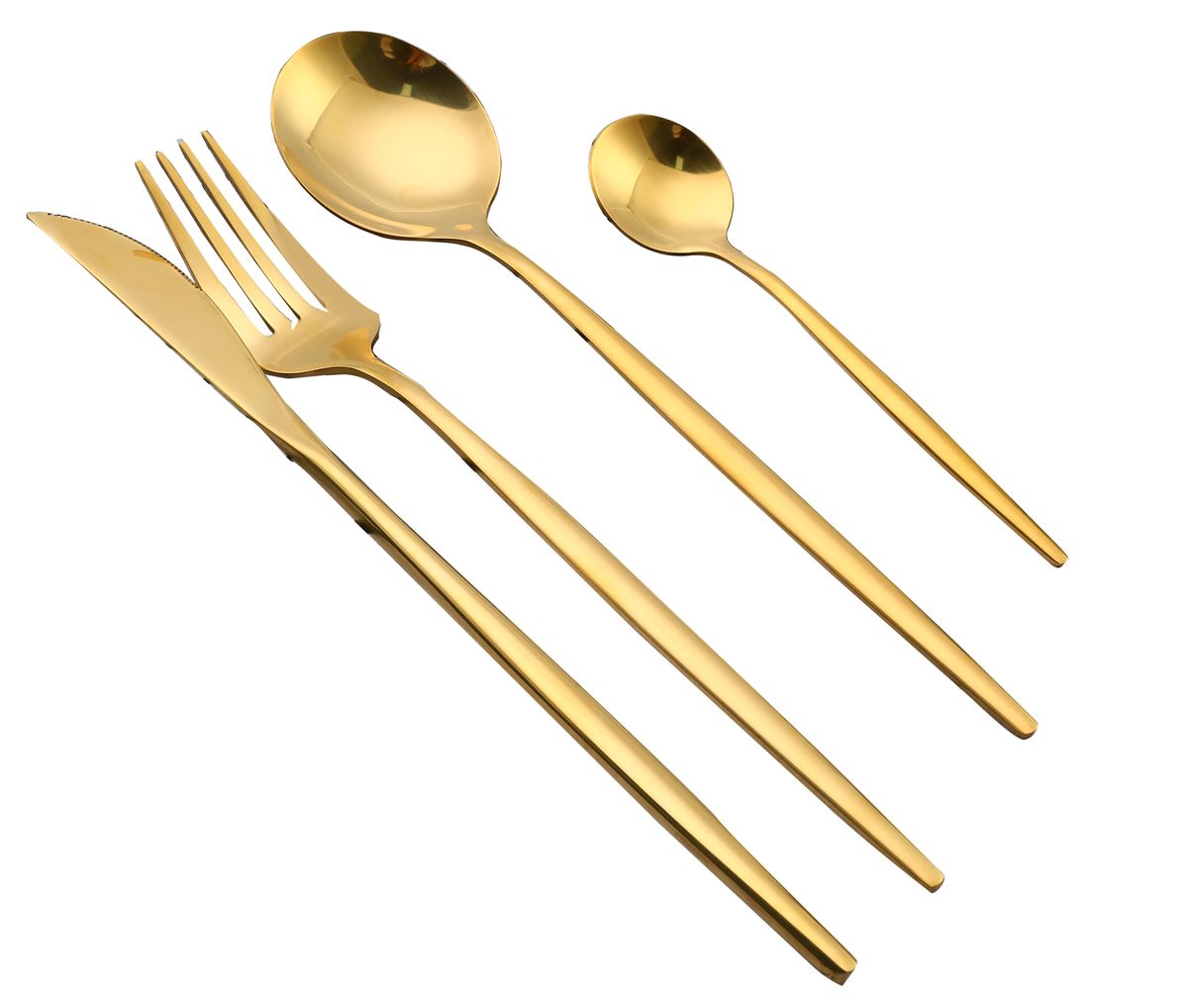 LMA Authentic 24 Piece Flatware Dinner Set Gold Shop Today. Get it